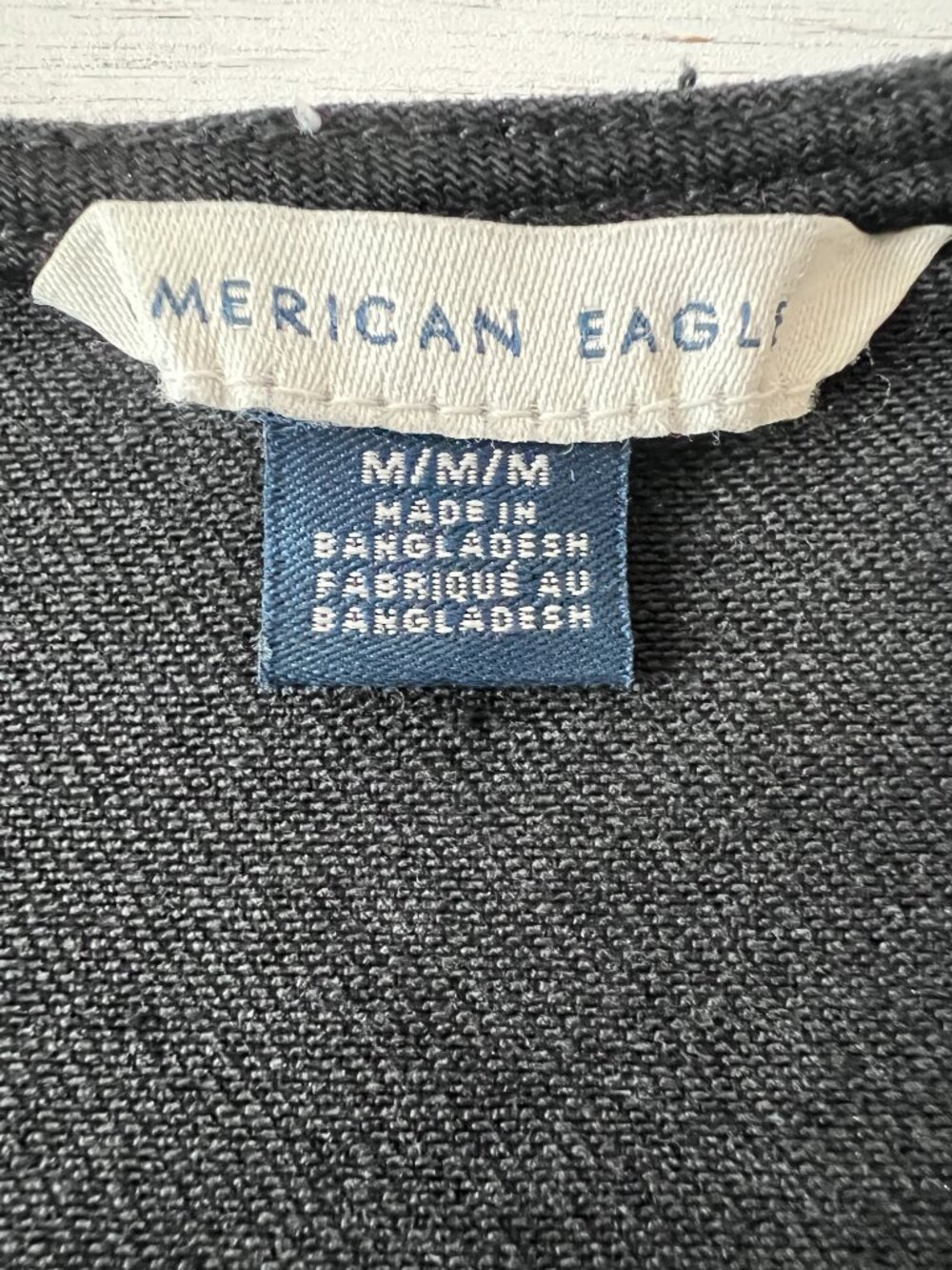 American Eagle Black Fitted Denim Vest - Size Medium - Picture 5 of 8